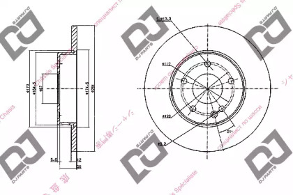 Тормозной диск DJ PARTS BD1133